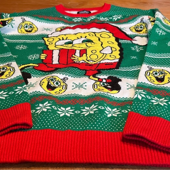 Nickelodeon SpongeBob Christmas Sweater L - Picture 5 of 6